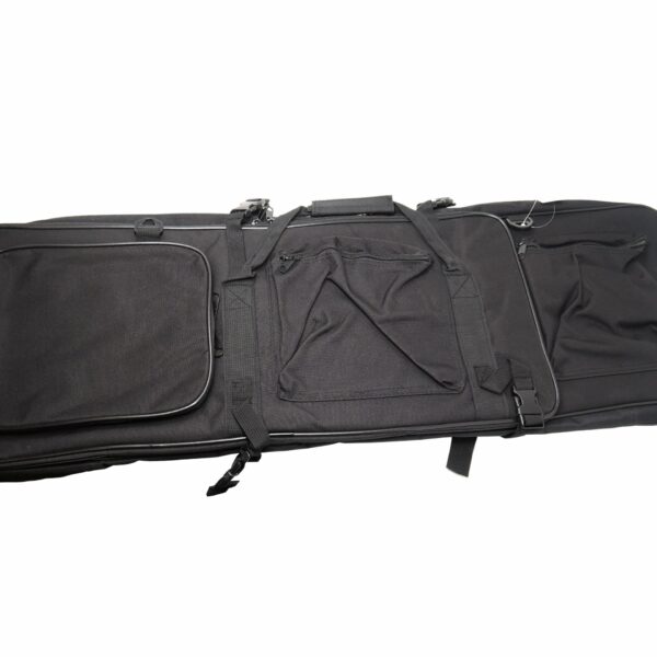 Royal JS Tactical - Fodero nero per carabina con tasche e bretelle (88 cm)