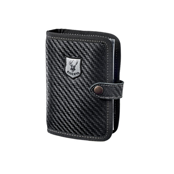 Riserva - Porta licenza in pelle con effetto carbonio (R2223)