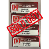 CARTUCCE HORNADY SUPERFORMANCE VARMINT CAL. 223 REM V-MAX 53GR