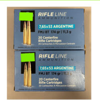 CARTUCCE PPU CAL. 7,65X53 ARGENTINE FMJ BT 174GR