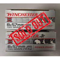 CARTUCCE WINCHESTER POWER-POINT CAL. 8X57 JRS 195GR
