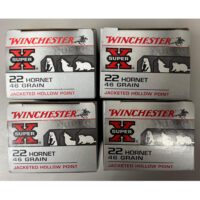 CARTUCCE WINCHESTER JACKETED HOLLOW POINT CAL. 22 HORNET 46GR