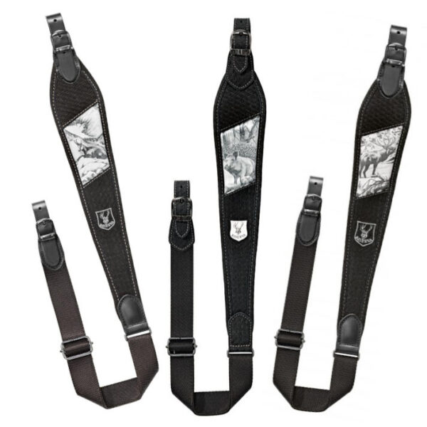 Riserva - Tracolla Carabina in pelle con effetto Carbonio
