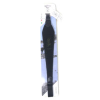 Riserva - Tracolla Carabina in Cordura Nera con Ricamo Camoscio (R2322)